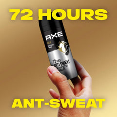 Axe Men Antiperspirant Deodorant Spray, For Anti-Mark Protection And Long Lasting Odour Protection, Gold, 72 Hours Anti-Sweat, 150ML