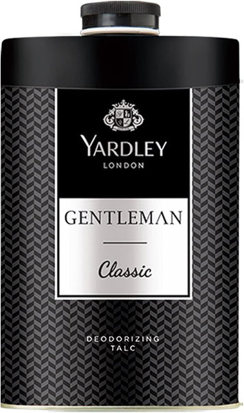 Yardley London Gentleman Classic Perfumed Talcum Body Powder , Fresh And Scented All-Day, 250 Gm