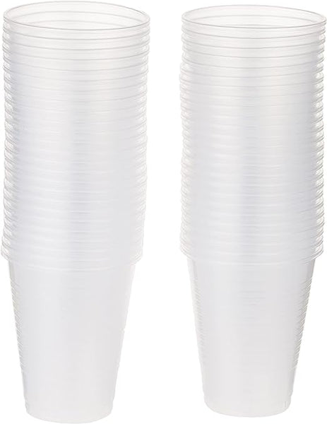 Disposable Plastic Clear Cup 6 ounce for Iced Coffee, Smoothies, Juices & water 50 Pieces