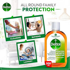 Dettol Antiseptic Antibacterial Disinfectant Liquid 500ml