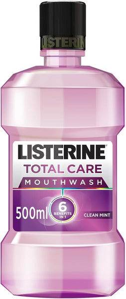 LISTERINE, Mouthwash, Total Care, Clean Mint, 500ml