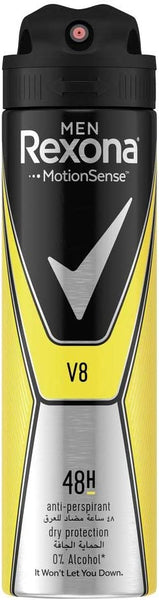 Rexona Men Antiperspirant Deodorant V8, 200ml